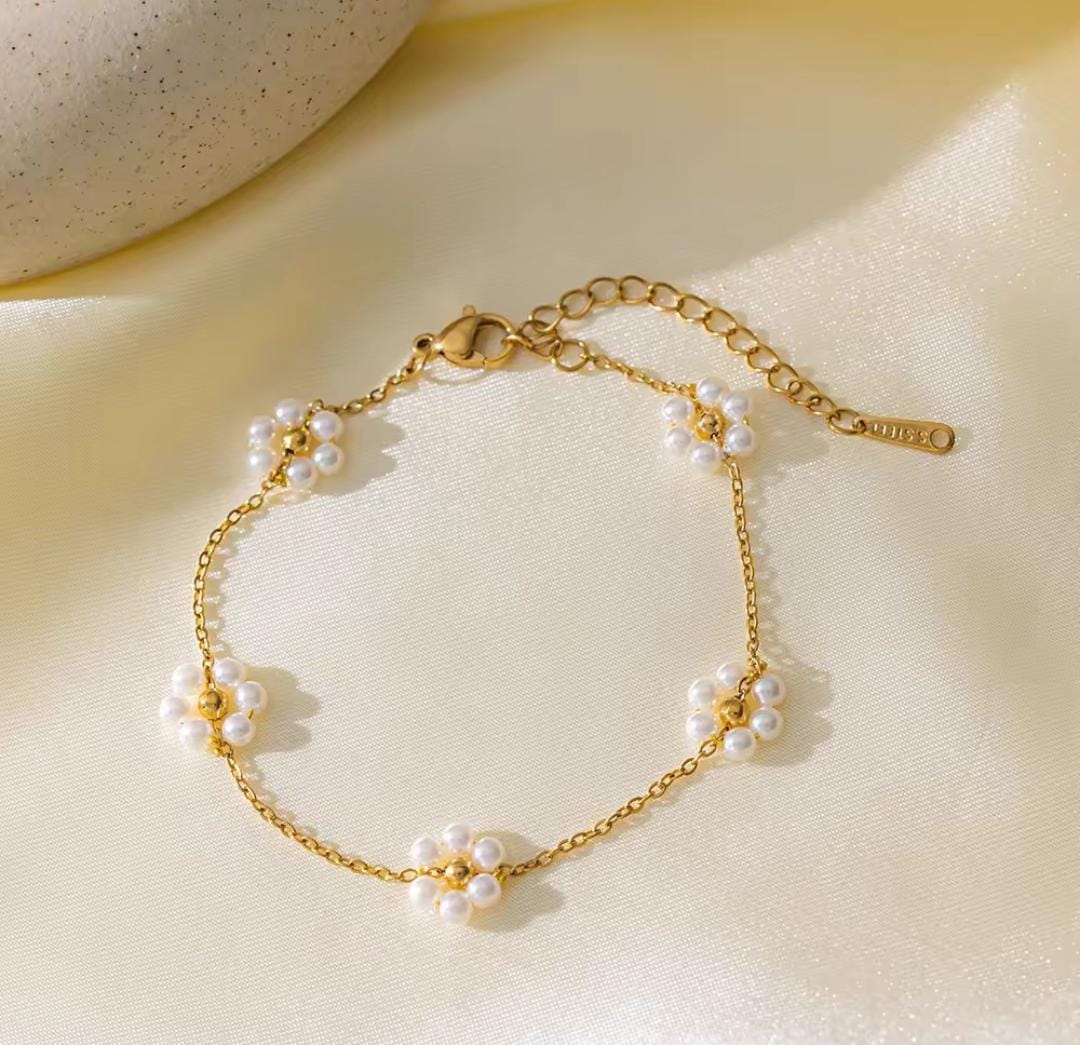 Premium Quality Stainless Steel Pearl Bracelet