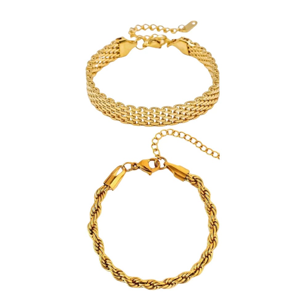 Premium Quality Stainless Steel Bracelet Combo Set
