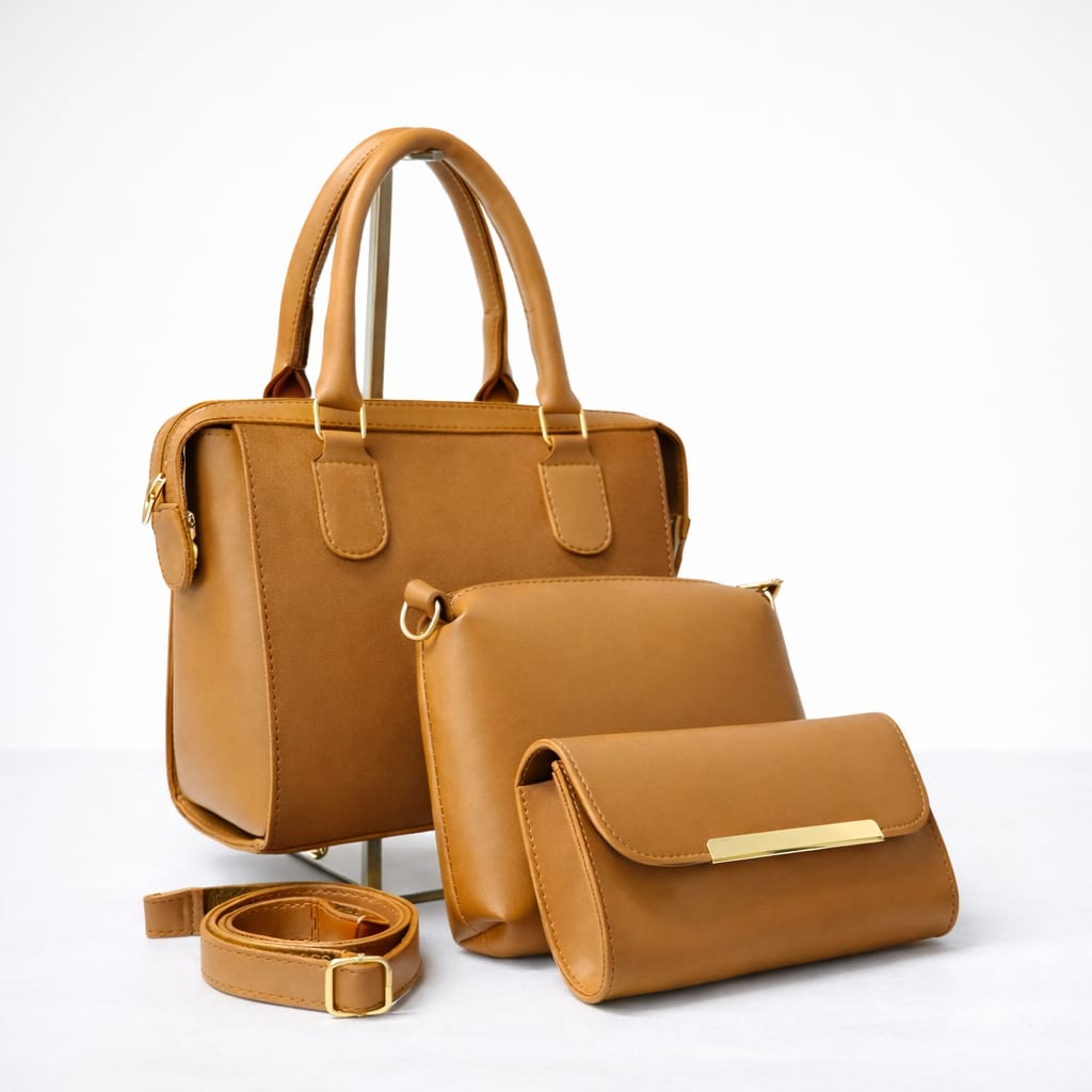 Women's Handbag Set - Tote, Crossbody, Wallet