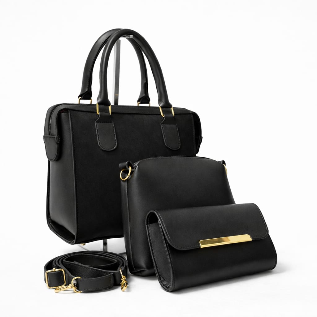 Women's Handbag Set - Tote, Crossbody, Wallet