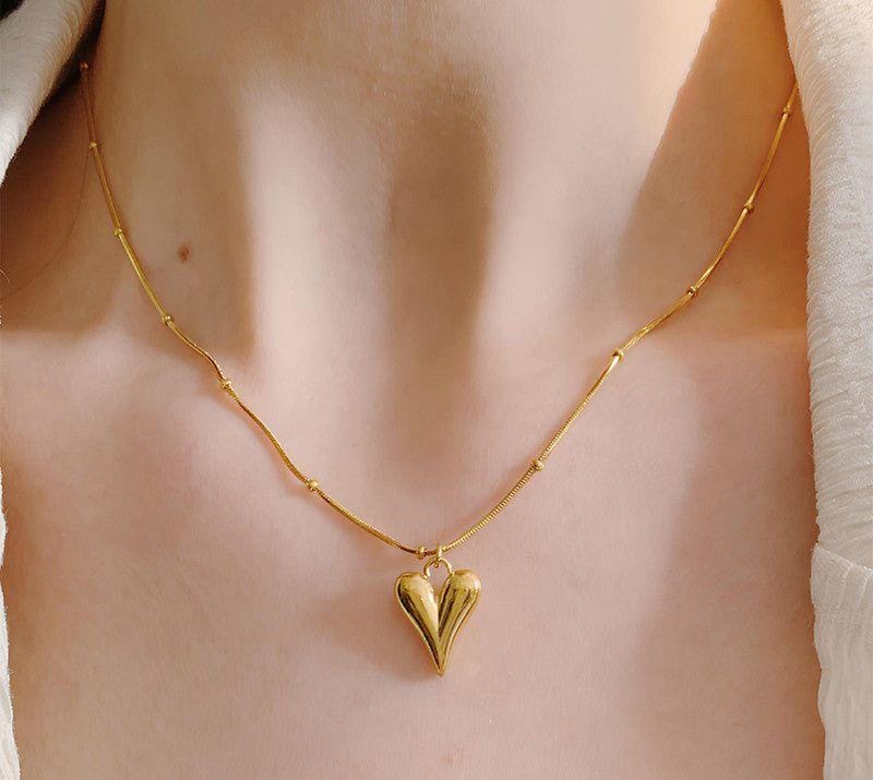 Stainless steel heart necklace