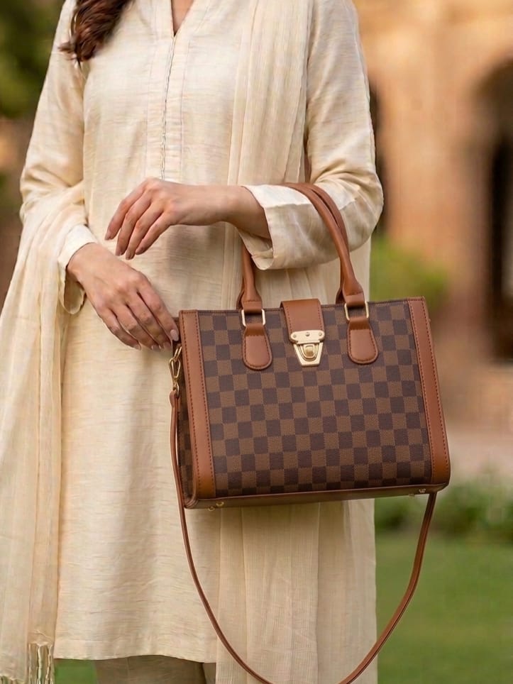 Classic Checkerboard Purse