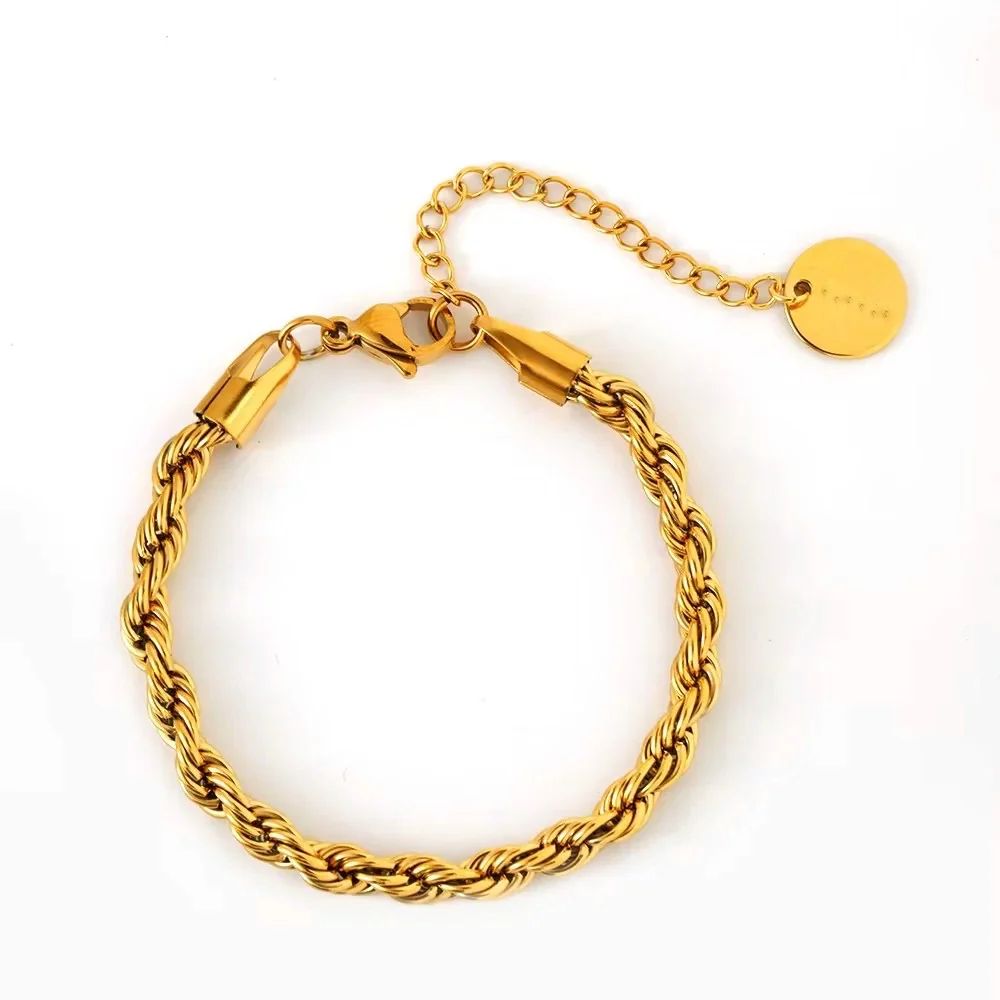 Premium quality stainless steel rope bracelet
