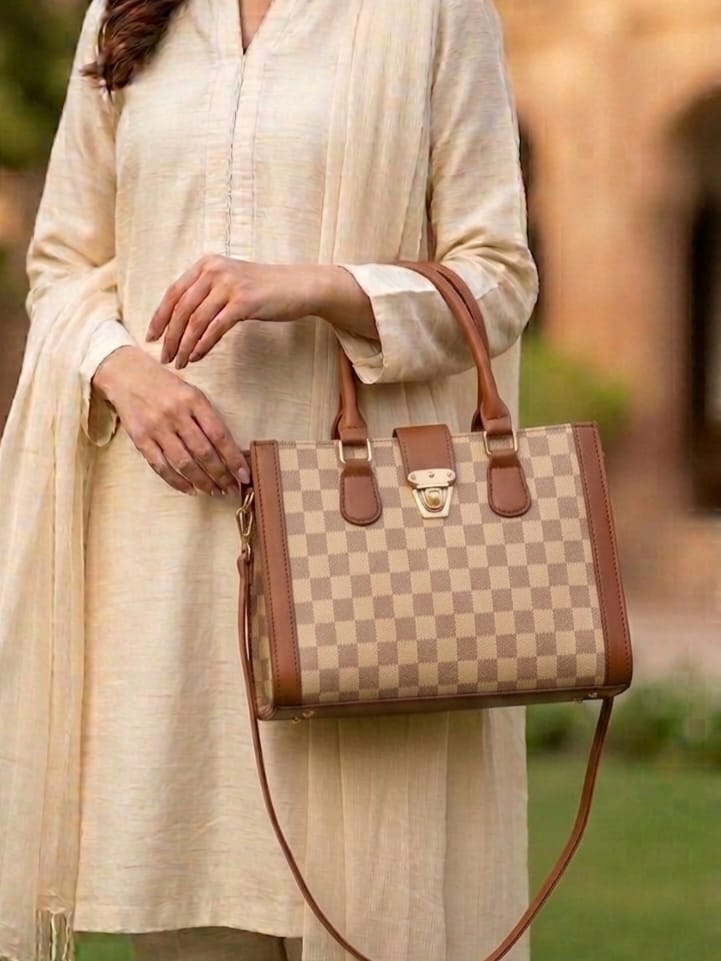 Classic Checkerboard Purse